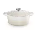 Runder Bräter 26cm Meringue Gusseisen - Signature Le Creuset