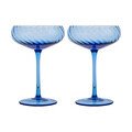 Champagnerglas Opacity 300ml H:16cm D:11cm 2er-Set blau Byon