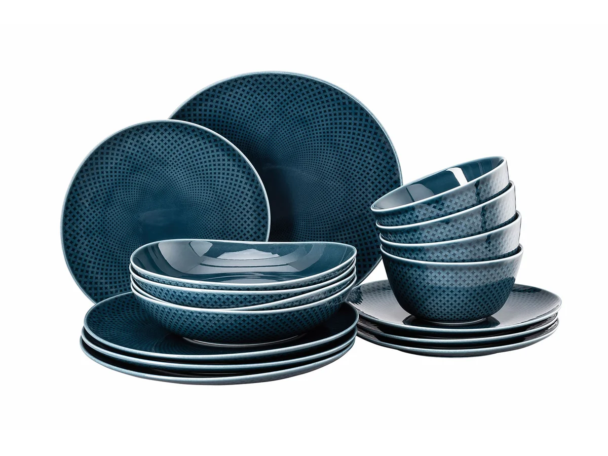 Geschirr-Set 16-tlg. Junto Ocean Blue