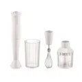 Stabmixer-Set 4-tlg. Plissé weiß Alessi