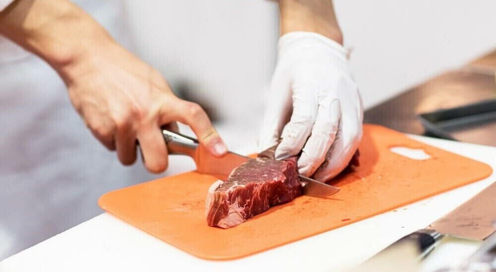 Schneidebrett aus Kunststoff für Fleisch