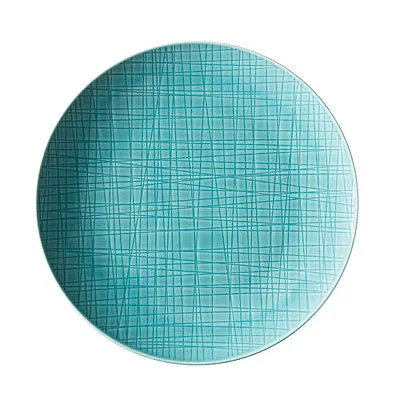 Teller flach 21 cm Mesh Aqua