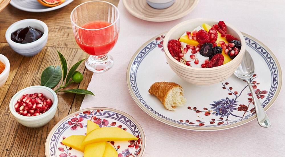 tischwelt-Artesano-Provençal-Lavendel-VilleroyBoch-Floral-Porzellan-Zypressen-Geschirrservice Fruehstueck