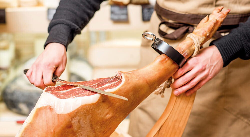 Messer für Schinken