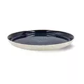 Teller 27cm dunkelblau/weiss Bitz