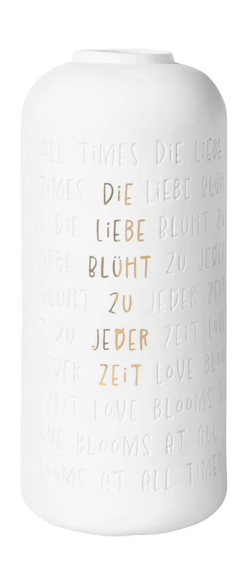 Herzgeschichten Vase Die Liebe blüht zu jeder Zeit 31,5 cm