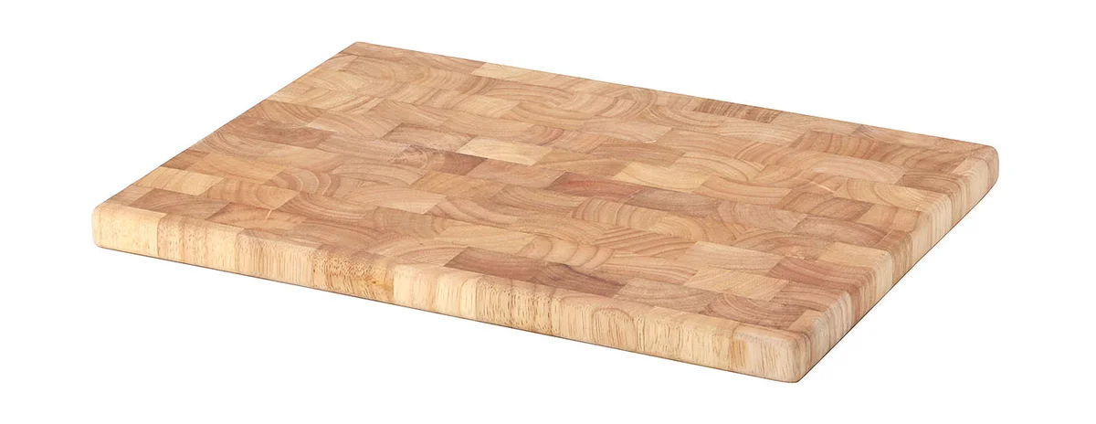Schneidebrett 35x25x2 cm Gummibaum Stirnholz