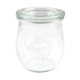 Miniglas Tulpen-Form 220 ml o. Klammern u. Gummi Weck