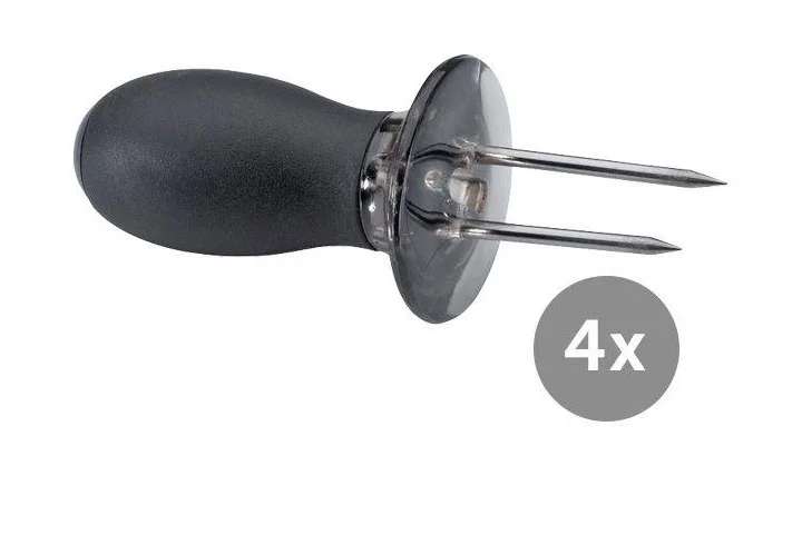 Maiskolbenhalter 4er-Set BBQ schwarz