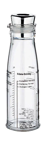Dressingshaker 0,25l Acryl/Edelstahl 20cm
