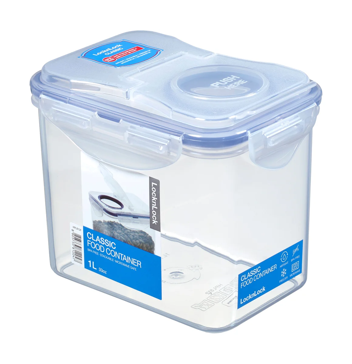 Frischhaltedose 1,0 l Classic Special mit Schütte blau