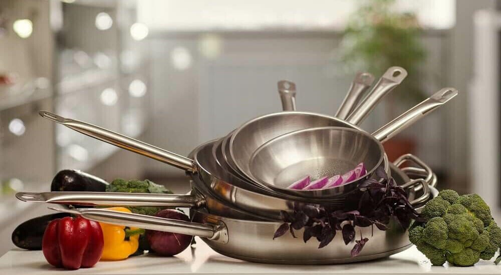 Pfannen aus Edelstahl