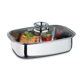Aromabräter/Dampfgarer 36cm Edelstahl Küchenprofi