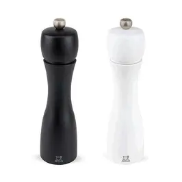 Pfeffer- und Salzmühle 20 cm Tahiti Duo schwarz/weiß Peugeot
