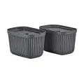 Aufbewahrungsbox 3,2 l 2er-Set Pulp Black Zone Denmark