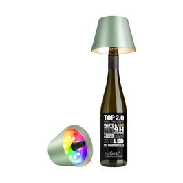 LED-Leuchte 11 cm 1,3 W Top 2.0 grün metallic mit RGB-Farbwechsel Sompex