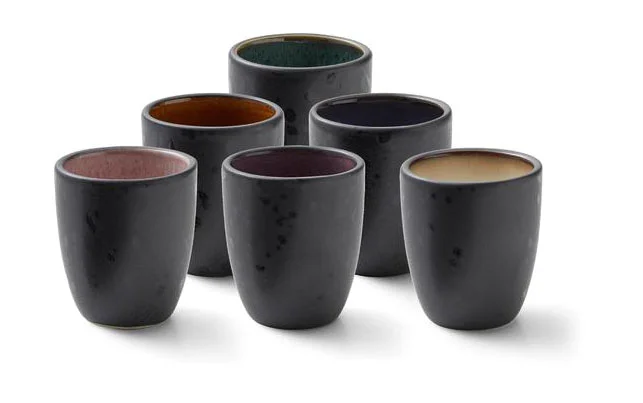Espressobecher 6er-Set schwarz