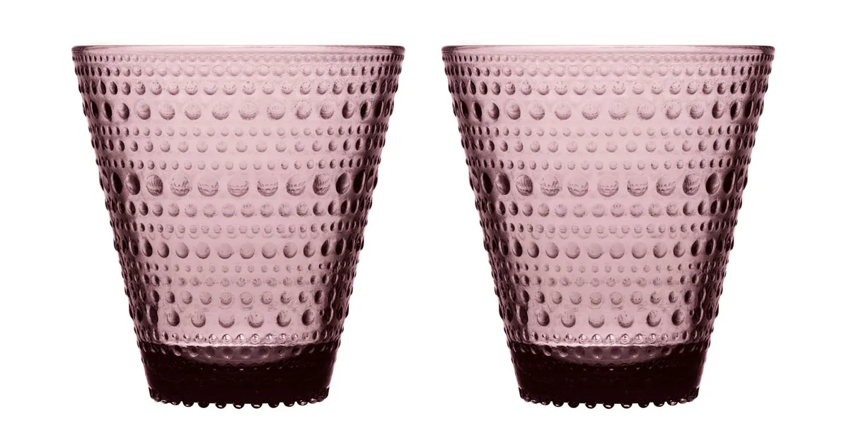 Glas 2er-Set Kastehelmi violett