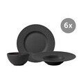 Set Manufacture Rock Speiseteller 27cm, Pastateller 29cm, Bowl 0,43l 18-tlg. Villeroy & Boch