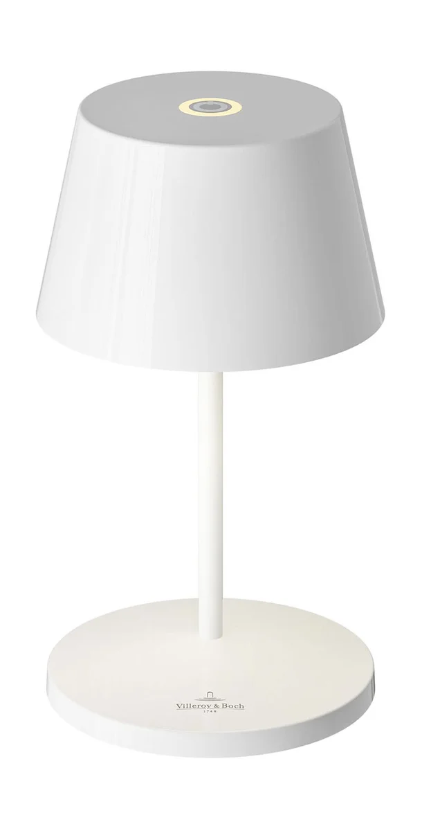 Akku-Tischleuchte 20 cm 2,2 W Seoul RC weiß ceramic