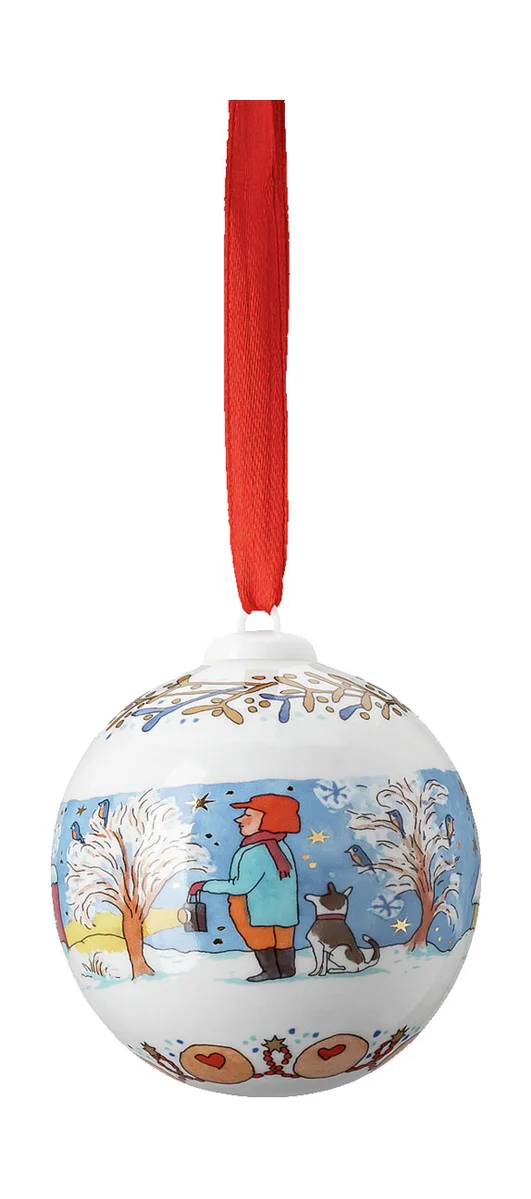Porzellankugel 6 cm Sammeledition Weihnachten Weihnachtskugel 2022