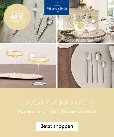 V&B Gläser und Besteck