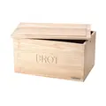 Brotkasten m. Deckel Holz 34,5x23x19cm Continenta