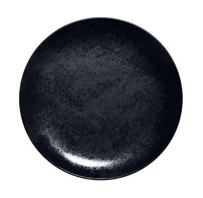 Teller flach coup 21 cm Fusion Karbon schwarz