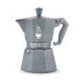 Espressokocher Moka Express Exclusive Induktion 3 Tassen 130 ml grau Bialetti