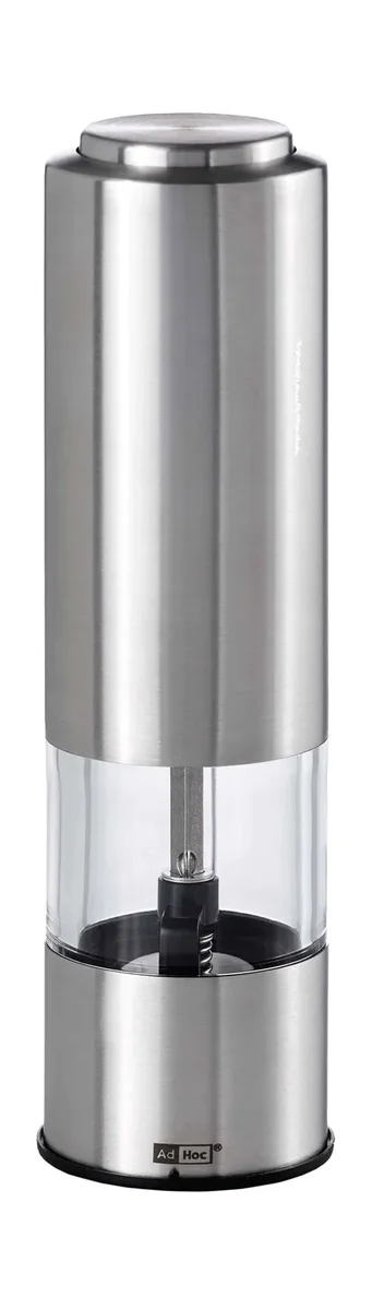 Elektrische Salz-/Pfeffermühle inkl. 6 Batterien, Edelstahl, 19 cm