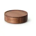 Dose ⌀ 19 x 6 H cm Walnuss Continenta