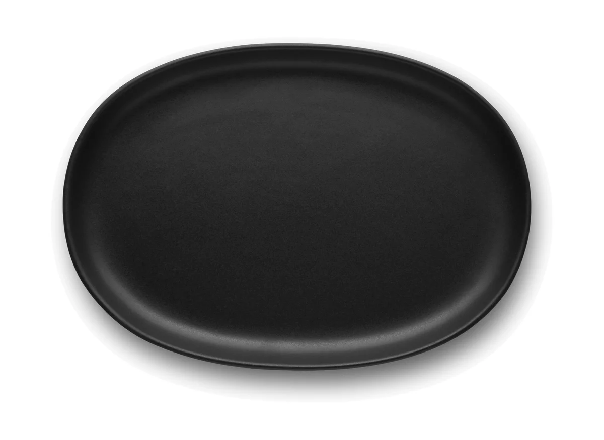 Teller oval 26 cm Nordic kitchen schwarz