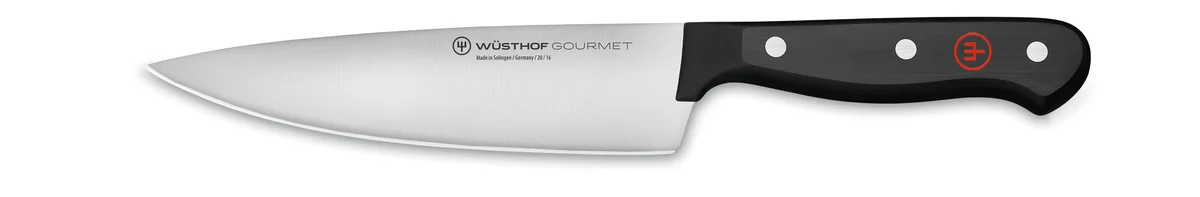 Kochmesser 16 cm Gourmet schwarz