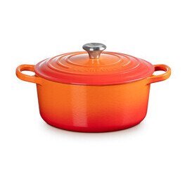 Bräter m.D. rund 22 cm Guss Signature ofenrot Le Creuset