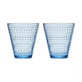 2er Set Trinkglas 30cl Kastehelmi aqua Iittala