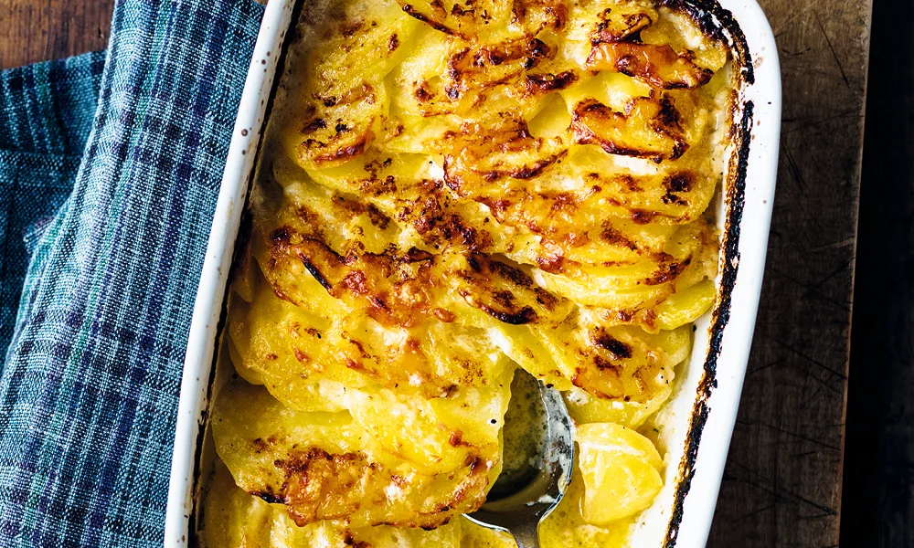 Tischwelt Rezepte Gräfe &amp; Unzer Kartoffelgratin Geschmack pur Auflaufform weiß