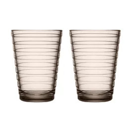 Trinkglas 2er-Set 0,33 l Aino Aalto Leinen Iittala