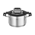 Kochtopf 16cm mit Silikonranddeckel Silence Pro Rösle