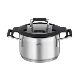 Kochtopf 16cm mit Silikonranddeckel Silence Pro Rösle