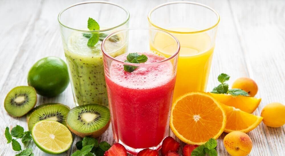 Bunte Smoothies