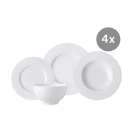 Set Cellini, Speiseteller, Frühstücksteller, Pastateller, Bowl 16-tlg. Villeroy & Boch