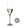Cuvée-Prestige-Glas mit Moussierpunkt 2er Set Vinum klar Riedel