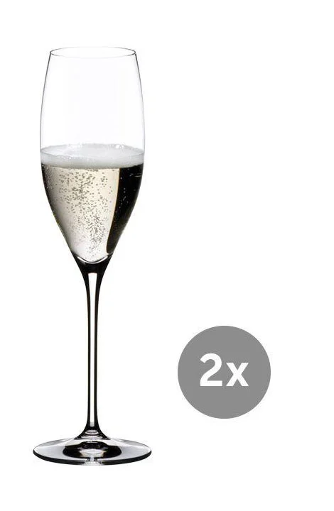 Cuvée Prestige Glas 2er-Set Vinum mit Moussierpunkt klar