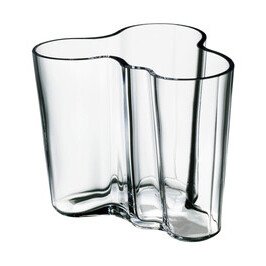 Vase 9,5 cm Alvar Aalto klar Iittala