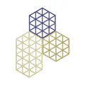 Untersetzer 3er-Set Triangles Khaki Zone Denmark