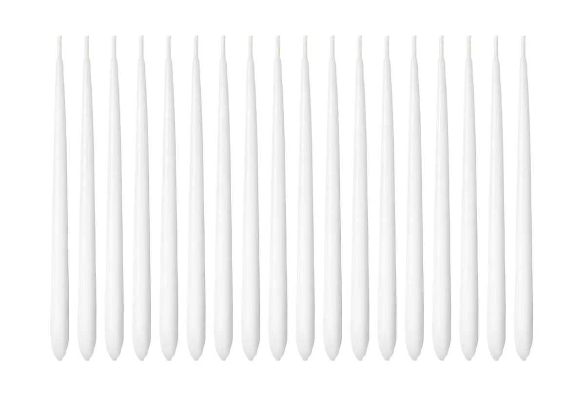 Chanukka-Kerzen 18er-Set Cobra weiß