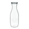 Karaffe 2er-Set 1 l rot Weck