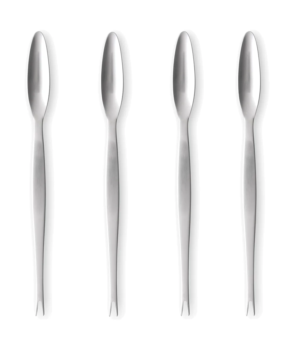 Hummergabel 4er-Set Focus Steel matt