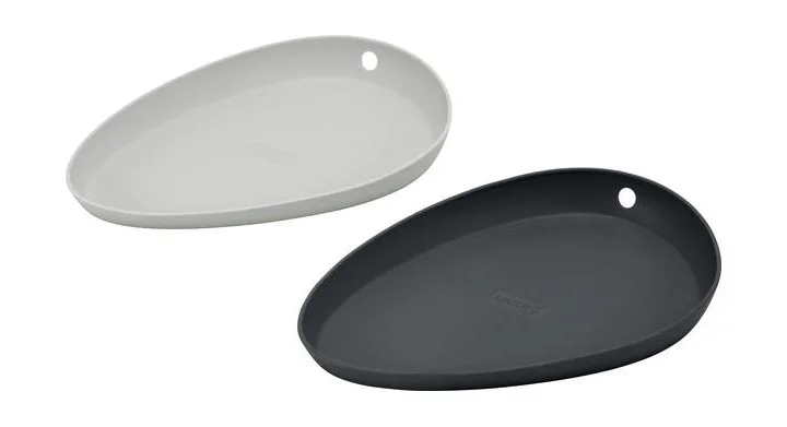 Kochlöffelablage 2er Set Silikon light / iron-grey