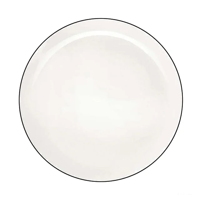Teller flach 30 cm A Table Ligne noir